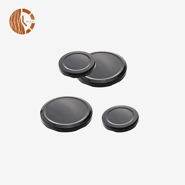 Multi-Size Black Metal Jar Lids
